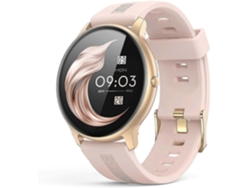 Reloj inteligente deportivo con Bluetooth de 1,3 pulgadas y monitor de frecuencia cardíaca para bicicleta eléctrica Ly (rosa)