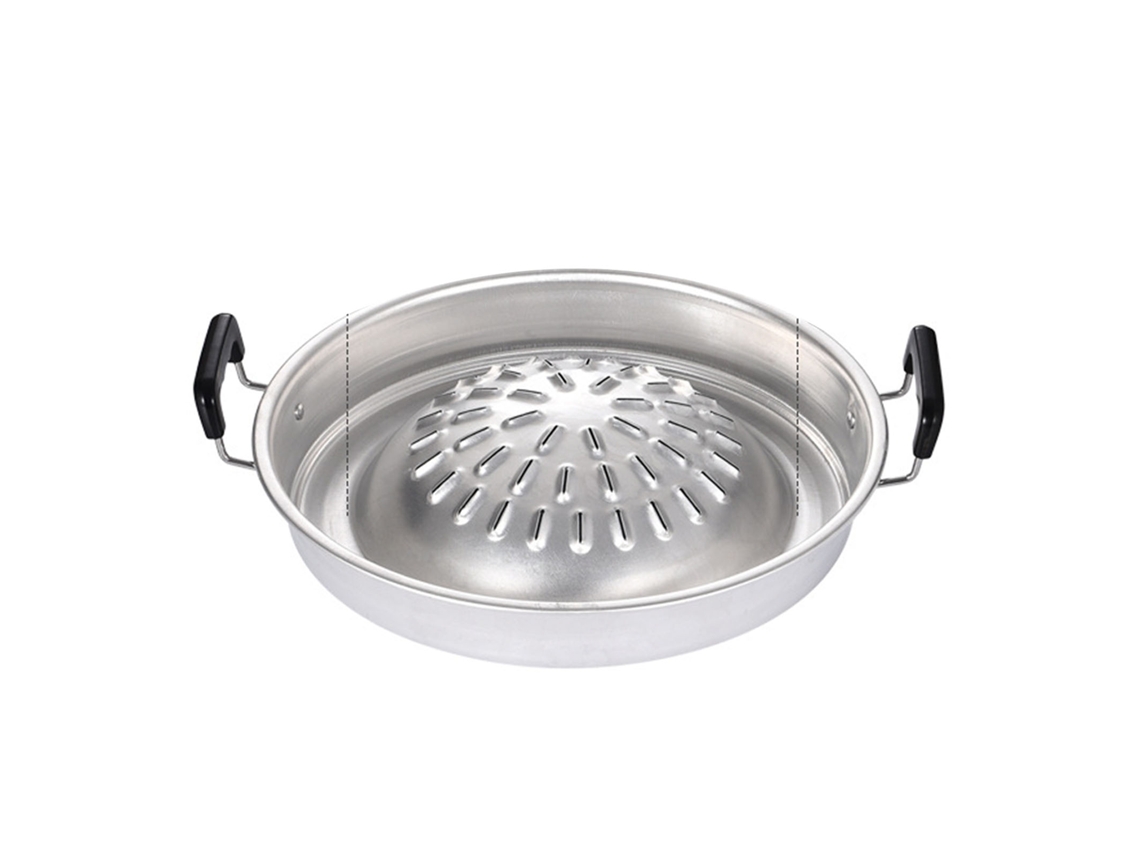 Parrilla Multifuncional De Aluminio De 35 Cm Y Juego Para Fondue, Ideal Para Barbacoas Al Aire Libre Y Reuniones Familiares.