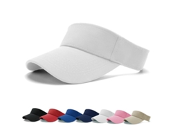 Gorra De Visera Solar Para Mujer Con Cola De Caballo, Gorra Béisbol Lavada, Gorra Casual Al Aire Libre, Blanca