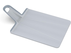 Tabla de cortar plegable multifuncional Chop2pot™ Plus azul claro para cortar, picar y servir alimentos. Base antideslizante duradera. Joseph Joseph