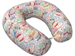 Neceser colorido con estampado de bulldog francés E/BRAND