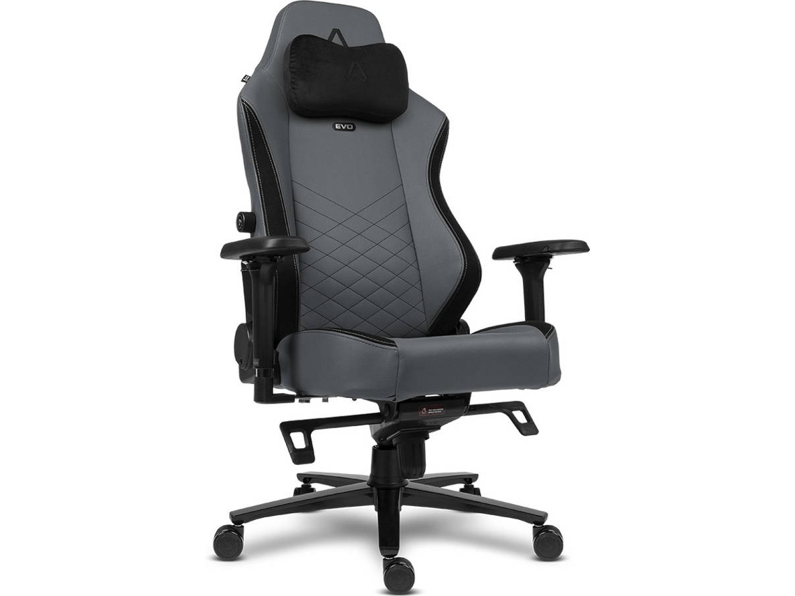Silla Gaming ALPHA GAMER Alegra Evo PU Leather (Grey Titanium)