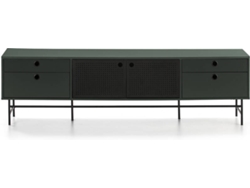 Mueble TV BAZAR MONDIALE Punto (Verde Oscuro - MDF - 180x40x52 cm)