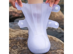 Blancaslxanes Cubrezapatillas Ciclismo Impermeables Lluvia Silicona Antideslizantes Gruesas Días Lluviosos Cubrepies