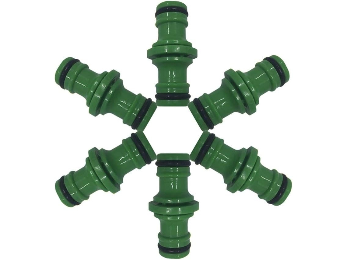 Juego De 6 Adaptadores Conectores Multifuncionales Para Mangueras Jardín Rápidos