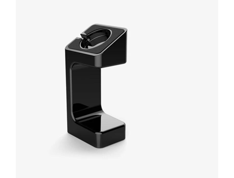 Cargador de Smartwatch SLOWMOOSE Reloj cargador de sobremesa con lujoso diseño Soporte para cables (Negro)
