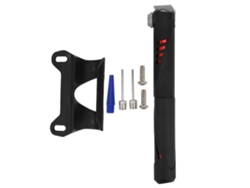 Bomba De Bicicleta Manual Mini Universal Para Valvulas Schrader/presta Accesorio De Ciclismo Negro Rojo