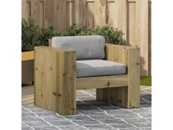Sofá de jardín 79x60x62 cm madera de pino impregnada Dkd Home Decor