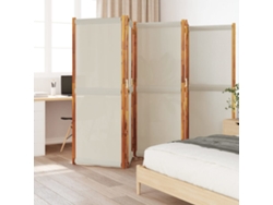 Biombo Divisor De 5 Paneles Gris Claro 350x180 Cm