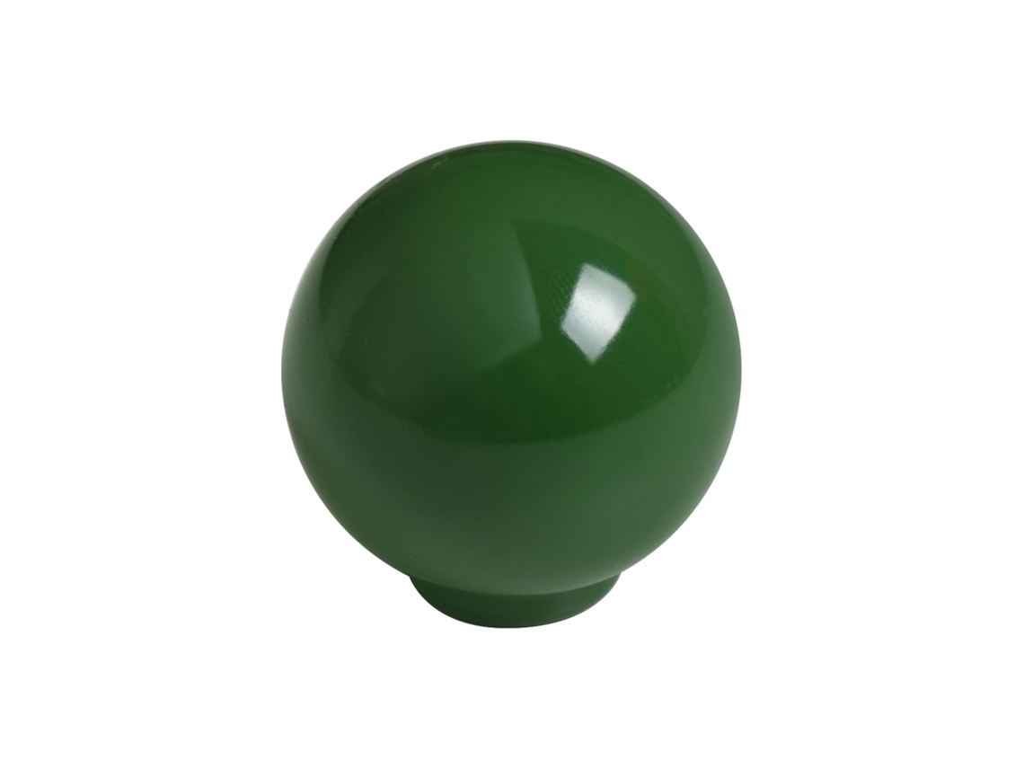 Pomo Esférico Para Muebles De Abs 24 Mm De Diámetro Verde Brillante Paquete De 75 Piezas
