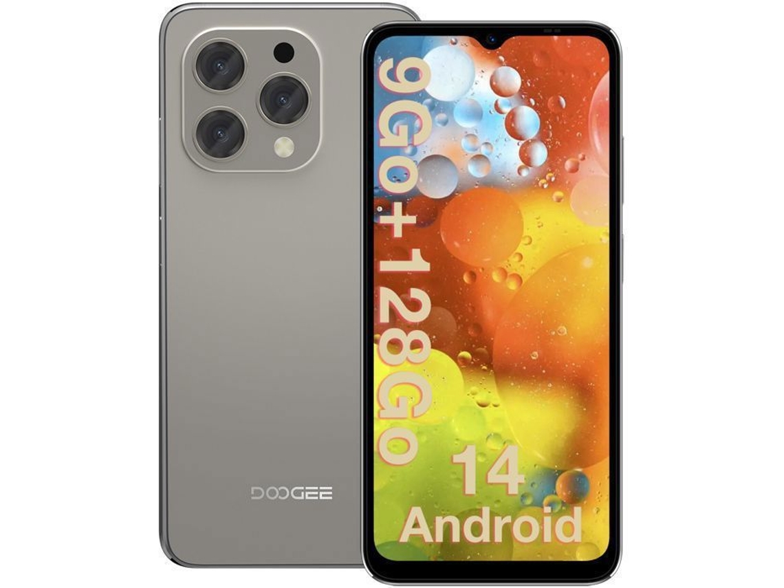 Smartphone DOOGEE N55 4G 6 56 128 Gb Android 14 Dual Sim Gps Gris