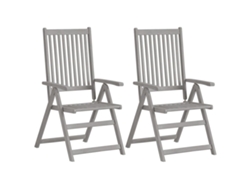 Maison Exclusive - Sillas Reclinables Jardín Y Cojines 4 Uds Madera Maciza Acacia