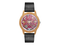 Reloj De Cuarzo Con Correa De Silicona Unisex Moda Dial Redondo Pulsera (negro)