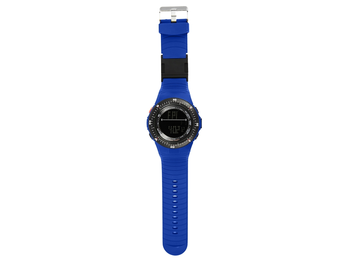 Reloj Electrónico Digital Multifuncional, Resistente Al Agua Hasta 50 M, Deportivo, Azul, Synoke