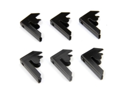 6 Conectores de Estante T-Rax Negros