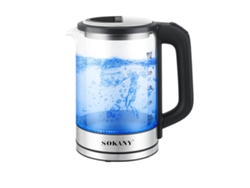 Jarra eléctrica 2,5l 1500w Sokany Sk 09013 Negro Gris