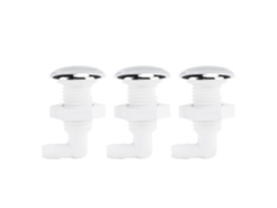 Boquilla De Baño De Burbujas De Pvc De 3 Piezas Para Spa, Piscina, Bañera De Hidromasaje, 7 Mm De Diámetro.