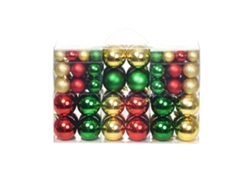 Conjunto 100 Juego de bolas de Navidad VIDAXL Multicolor Plástico