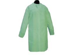 Bata de Propileno 25 Gr Fecho de Velcro Verde Tamanho XL Pacote 50 Unidades PROLIMAX