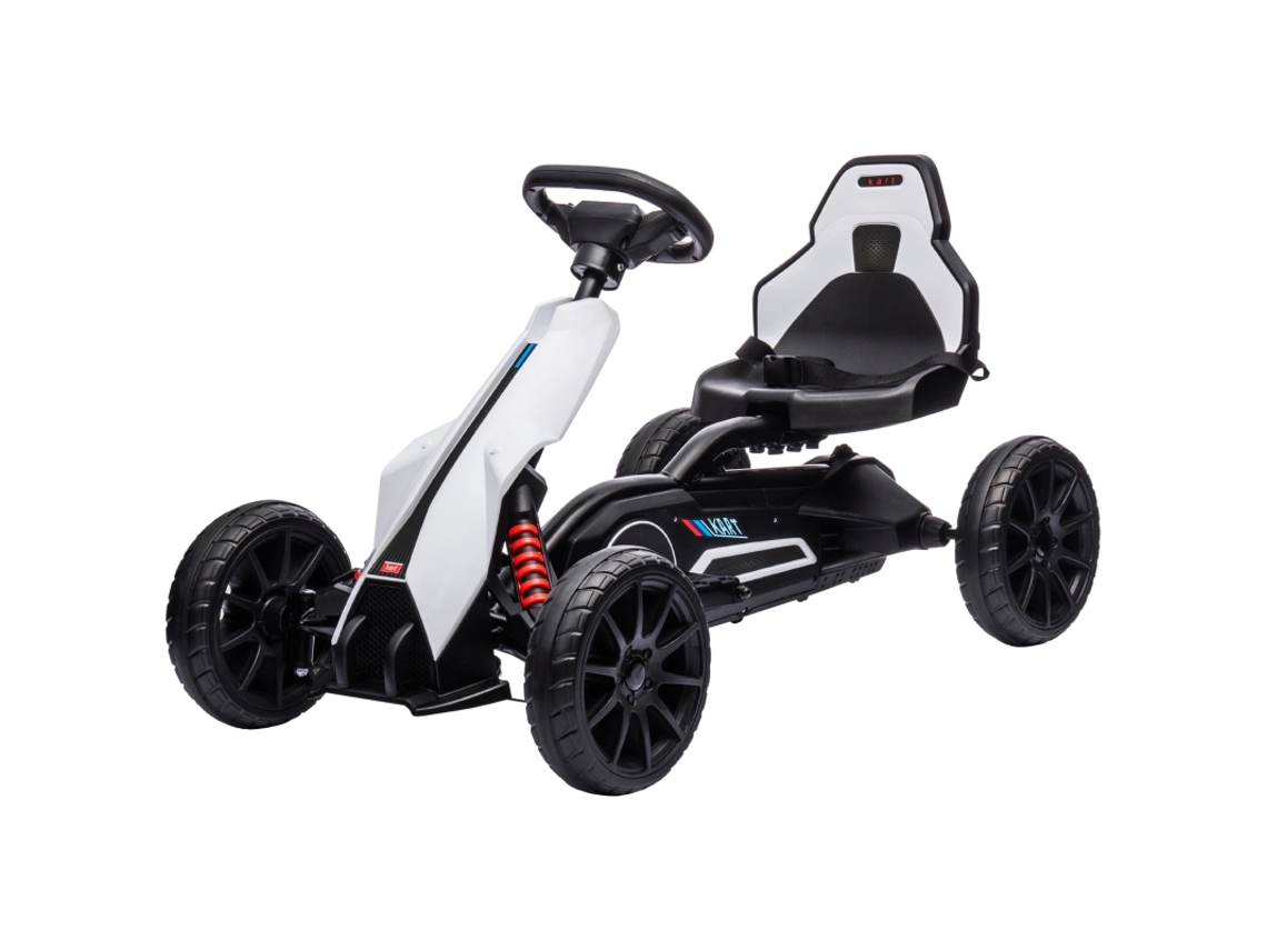 Kart Eléctrico De 12 V, 3-5 Km/h, 2 Etapas, Cinturón Blanco, Edades De 3 A 8 Años.
