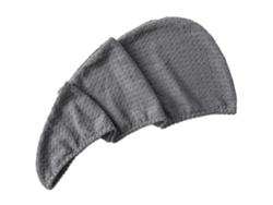 Toalla de microfibra para el cabello, turbante de microfibra para el cabello, absorbente y de secado rápido para mujeres, color gris. Rosewell