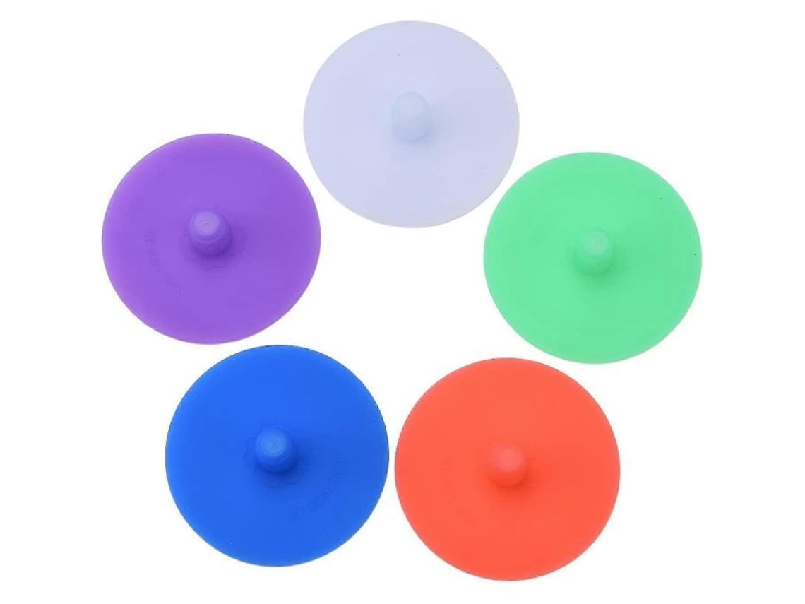 5 Tapas De Silicona Para Fermentación, Tapas Con Cierre Hermético (sin Agua) Para Tarros Mason De Boca Ancha (86 Mm)