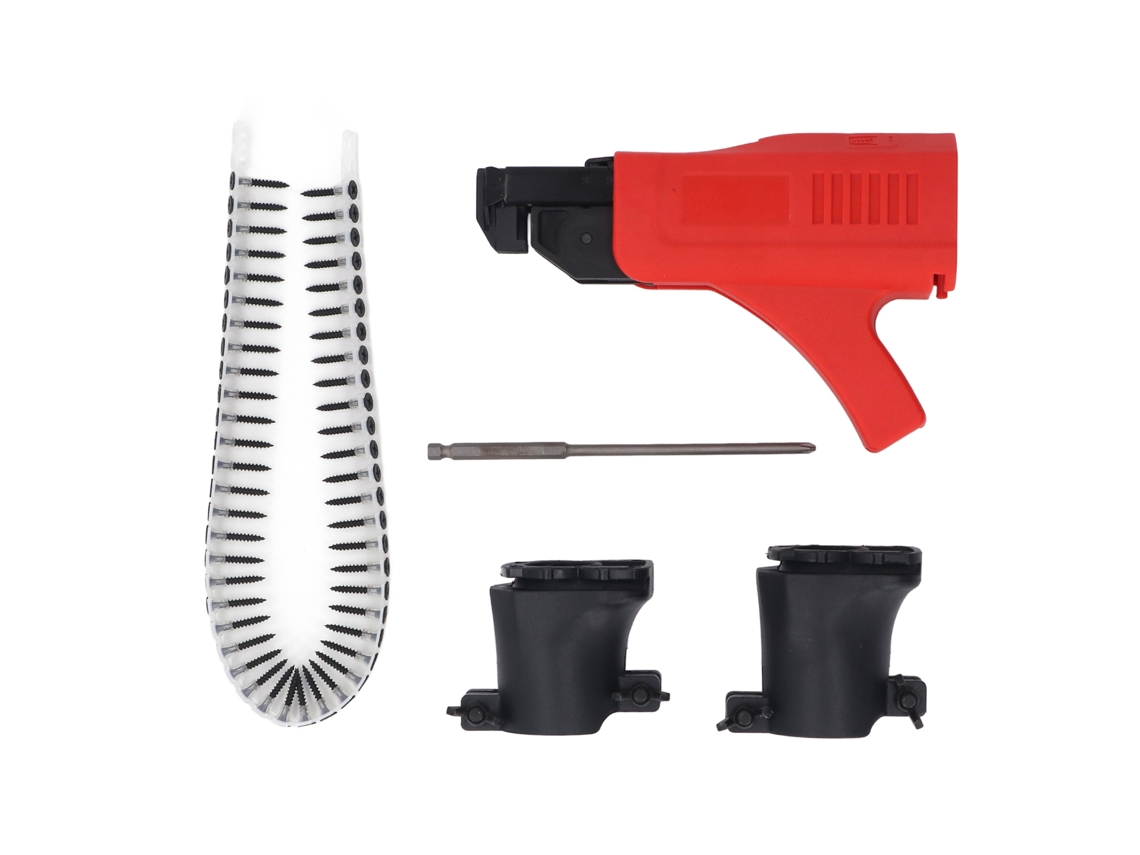 Adaptador de pistola de clavos de cadena con ajuste de longitud y profundidad para taladro eléctrico de 47,3 a 75,8 mm