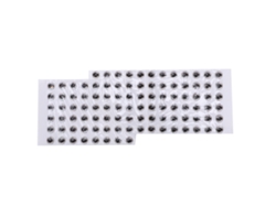 Danu26-100pcs Ojos De Pez 4mm 3d Redondos Suaves Duraderos Diy Ligeros Para Lures De Pesca Plata