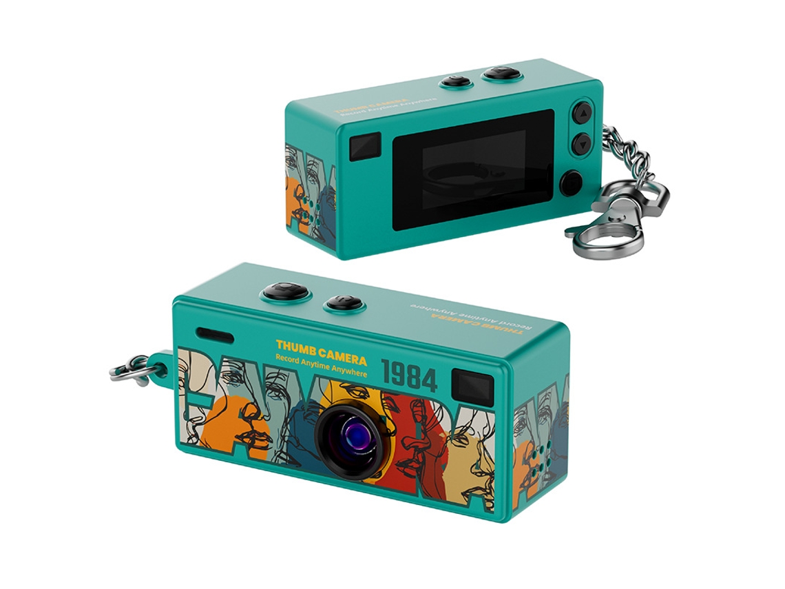 Câmera Infantil Czhhmart Mini Dedão Câmerasem Cartão De Memória Incluso (300 Mil Pixels-verde Escuro)