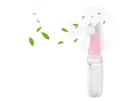 Mini Ventilador Portátil ENZON Bolsillo USB 2 Velocidades para Home Office Rosa