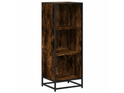 Estantería de madera de roble ahumado de MAISON EXCLUSIVE, 40x35x107,5 cm