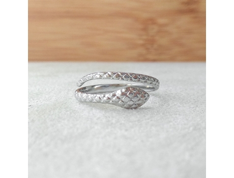 Anillo A BIJUTERIA (Acero Inoxidable - Plateado - Ajustable)