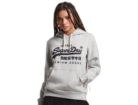Sudadera con capucha para mujer SUPERDRY Vintage Logo Scripted Collegiate