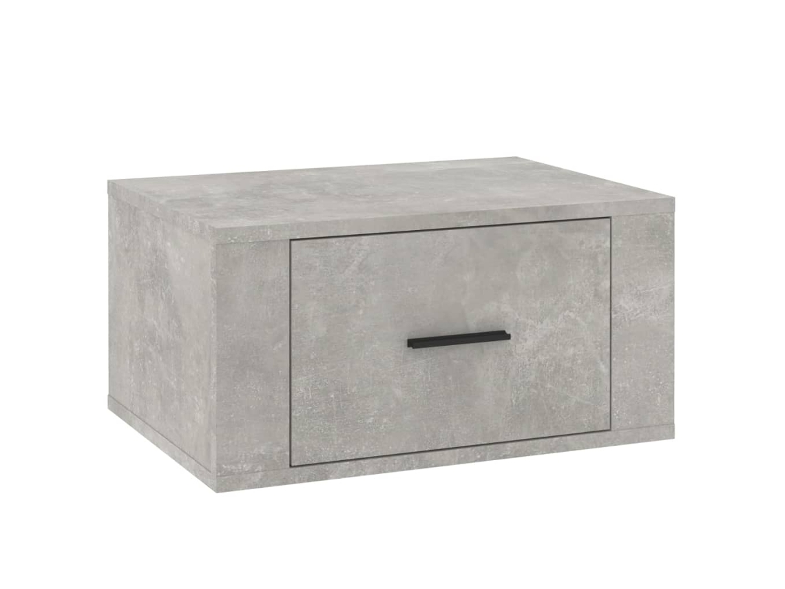 Mesita de noche de pared gris cemento MAISON EXCLUSIVE (50x36x25 cm)