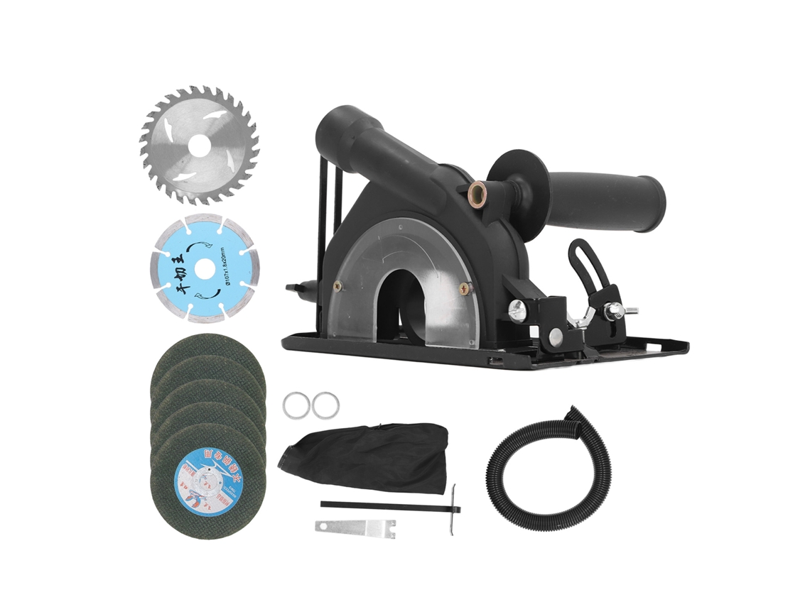 Cubierta protectora ajustable para accesorios de corte de amoladora angular de 100-125 mm