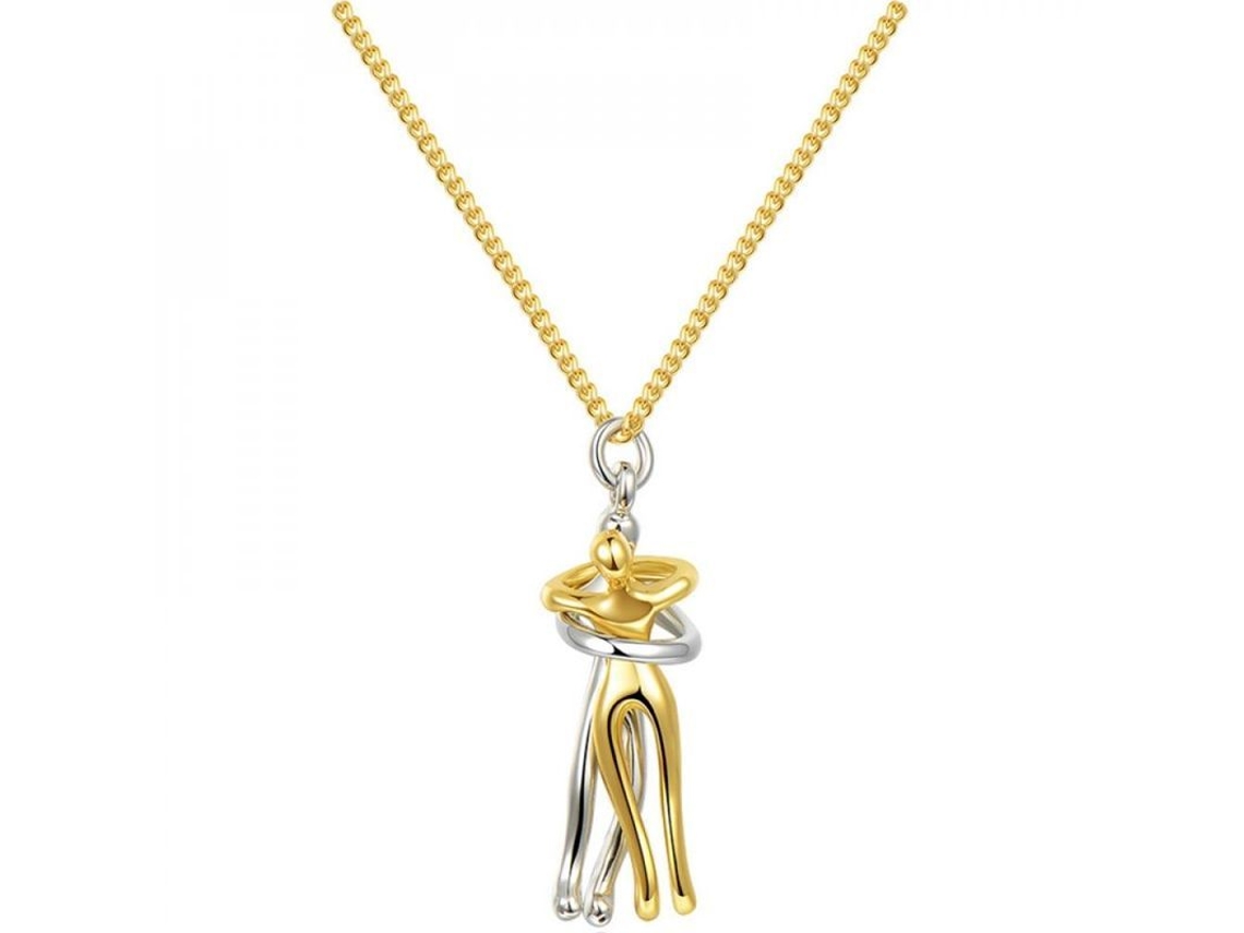 2026-4611-colgante De Pareja Abrazo Exquisito Collar De Moda Para Mujeres Joyería Día De San Valentín Gd