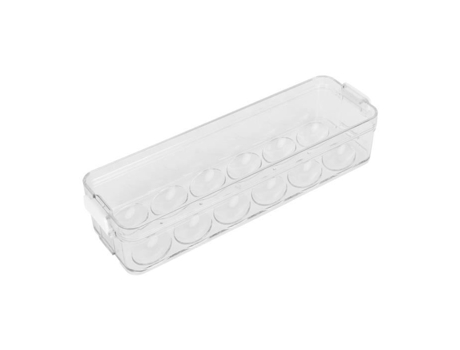 Caja para guardar huevos Lia transparente con tapa 12 rejillas FDIT