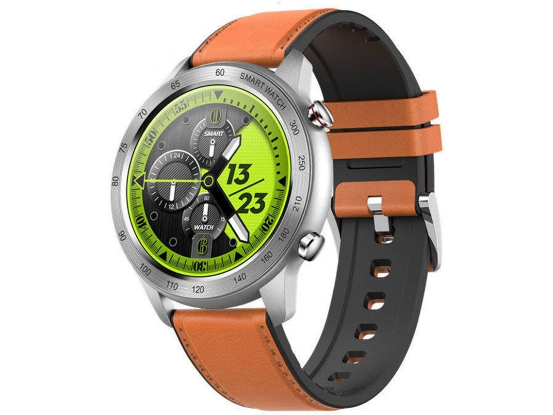 Reloj inteligente deportivo para hombre, resistente al agua IP68, con Bluetooth, llamadas y monitor de frecuencia cardíaca durante el sueño, Yizhood (marrón)