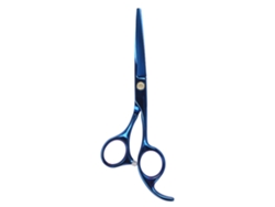 Tijeras Profesionales De Peluquería De 14 Cm (5,5"), Azules, Para Un Afeitado Y Estilismo Suaves.