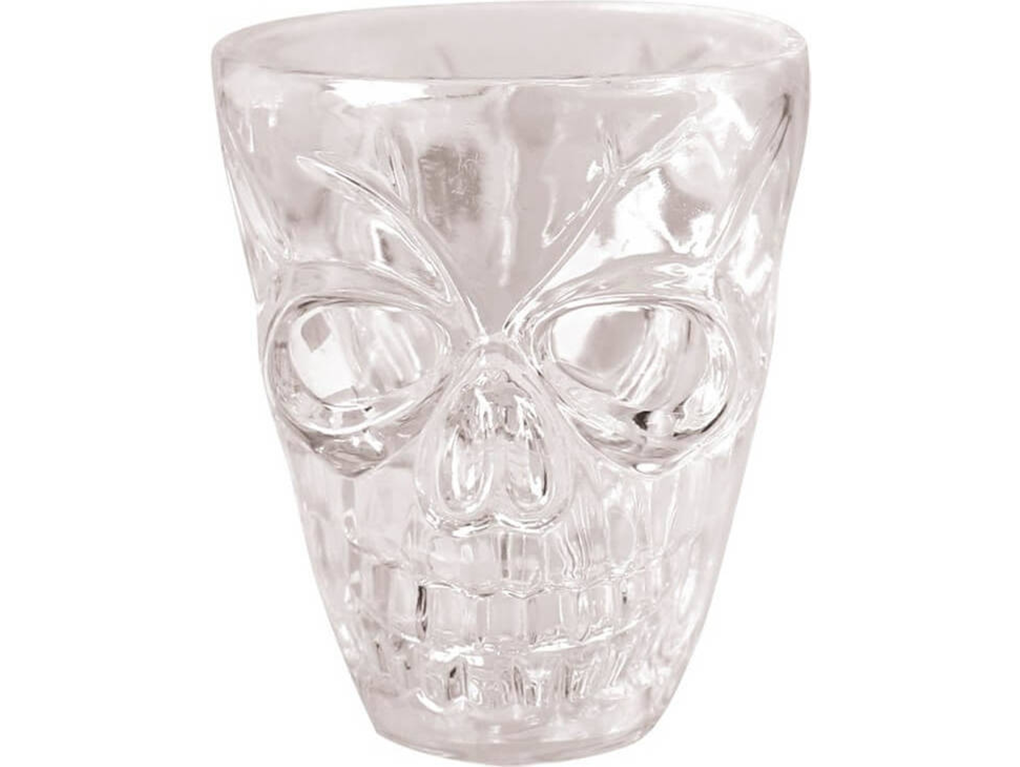 Decoraciones de Halloween DISFRAZZES Blíster de Vasos Calavera (4 Un - 5.5 cm)