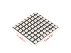 Placa de desarrollo para módulo LED RGB de 64 bits 5050 8x8 (2026as-WS2812)
