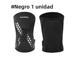 Rodillera de neopreno de 7 mm para levantamiento de pesas, rodillera de compresión, ideal para sentadillas. Mdug (negro, talla S)