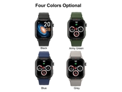 Reloj Deportivo Inteligente Q25 Con Pantalla Táctil De 1,7", Llamadas Bluetooth, Monitor De Salud, Clasificación Ip67, Compatible Con Android E Ios.
