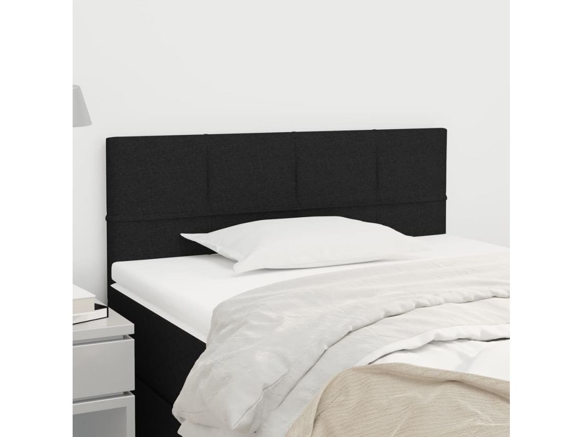 Cabecero De Tela Negro 80x5x78/88 Cm