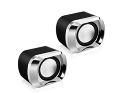par de mini altavoces de escritorio multifuncionales, sonido estéreo, graves potentes, altavoz USB de alto volumen para Yunzii