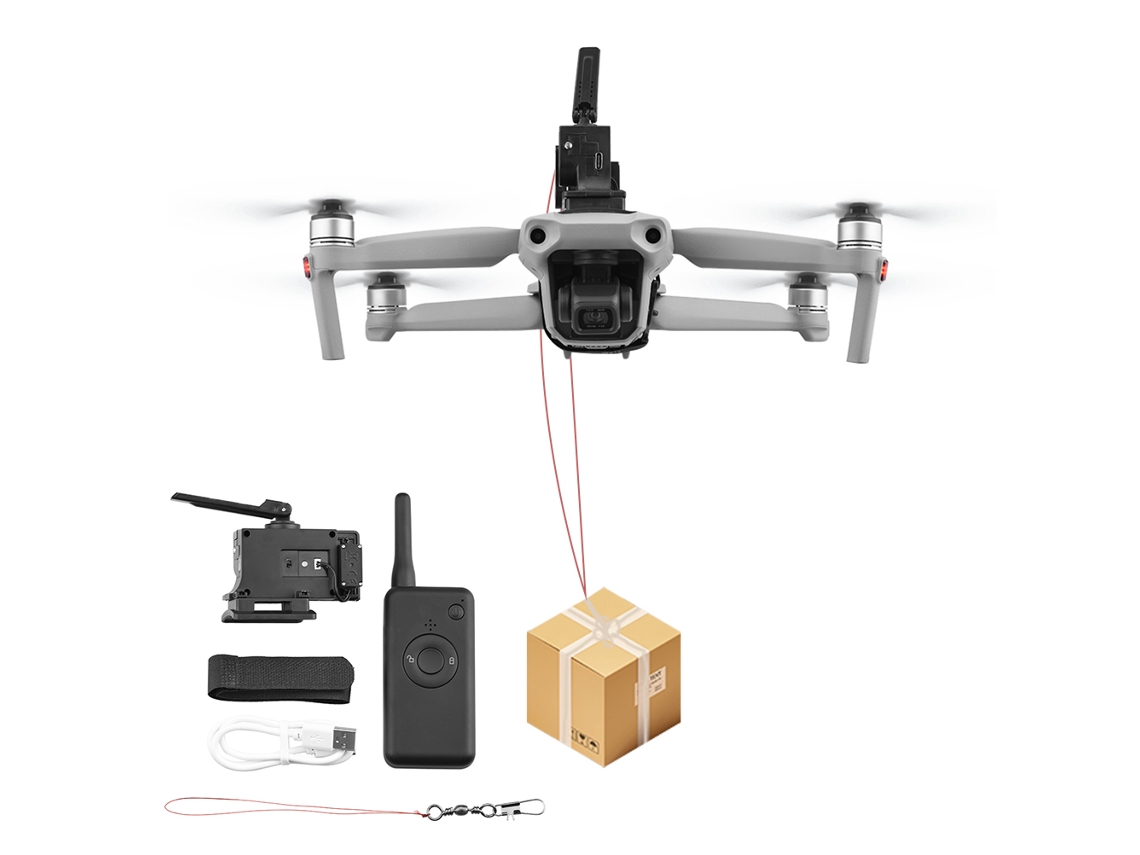 Sistema De Arremesso Para Drone Compatível Com Gd91 Pro Pesca Presente Entrega Arremessador