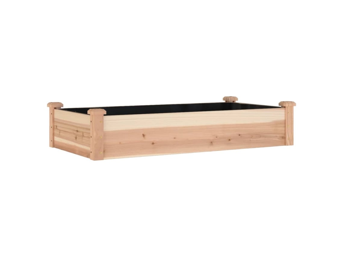 Arriate De Jardín VIDAXL Marrón Madera (120x60x25 cm)