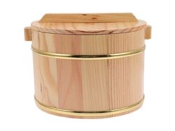 1 Conjunto De Cubo De Madera Para Arroz Cocido Al Vapor, Recipiente Versátil Para Almacenamiento De Arroz Con Tapa Webake