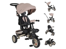 Triciclo Infantil Explore Con Ruedas De Goma, Reversible, Evolutivo Y Plegable De Byox - Beige