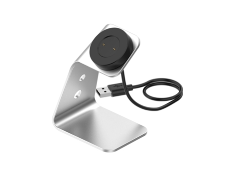 Huawei Watch GT 2/GT/GT 2e Soporte de cargador magnético universal de aleación de aluminio (plateado)